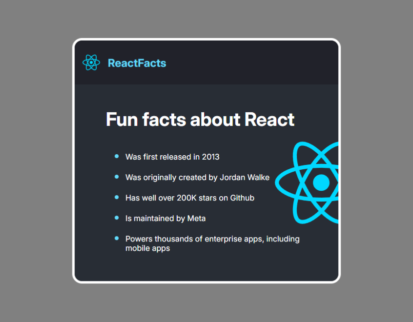 Proyecto React Facts Exercise